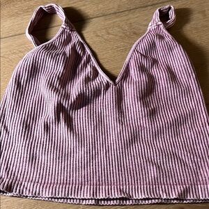 Striped Mauve Women's Top